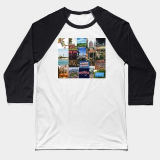 massachusetts aesthetic collage Baseball T-Shirt